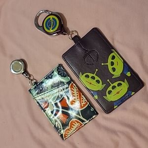 Two ID badge holders.